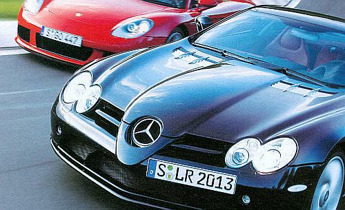 Mercedes SLR McLaren срещу Porsche Camera GT